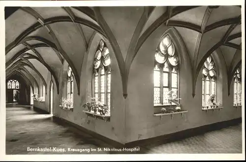 wb02016 Bernkastel-Kues Bernkastel-Kues Kreuzgang St. Nicolaus Hospital * Kategorie. Bernkastel-Kues Alte Ansichtskarten