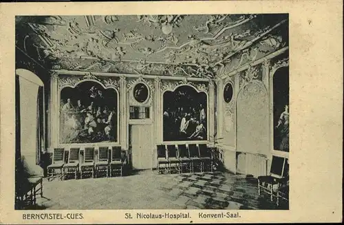 wb02021 Bernkastel-Kues Bernkastel-Kues Konvent Saal St. Nicolaus Hospital * Kategorie. Bernkastel-Kues Alte Ansichtskarten