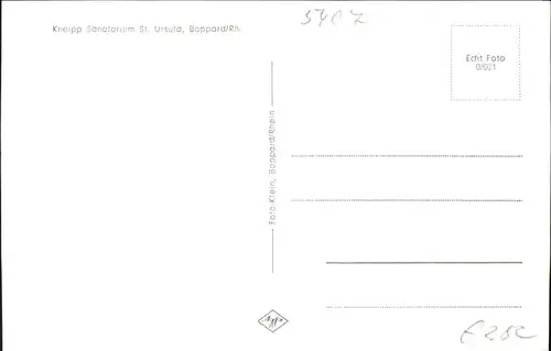 Boppard Rhein Sanatorium St. Ursula *