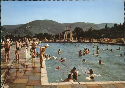 wb02122 Bernkastel-Kues Bernkastel-Kues Mosel Schwimmbad  * Kategorie. Bernkastel-Kues Alte Ansichtskarten