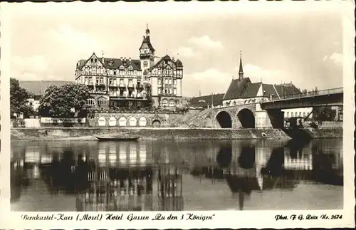 wb02253 Bernkastel-Kues Bernkastel-Kues Mosel Hotel Gassen zu den Drei Koenigen * Kategorie. Bernkastel-Kues Alte Ansichtskarten