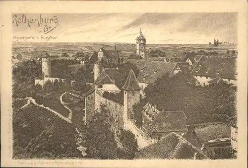 Rothenburg Handpressen-Kupferdruck *