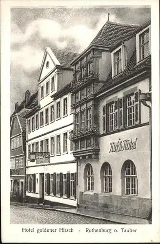 Rothenburg Hotel goldener Hirsch *