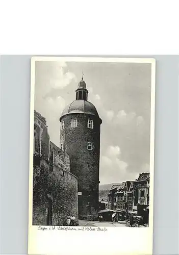 Siegen Westfalen Siegen Schloss Turm Koelner Strasse * / Siegen /Siegen-Wittgenstein LKR