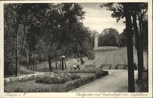 Hagen Westfalen Stadtgarten Gedenktafel x