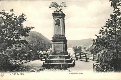 Bad Ems Krieger Denkmal  *