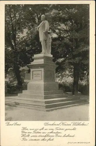 Bad Ems Denkmal Kaiser Wilhelm *