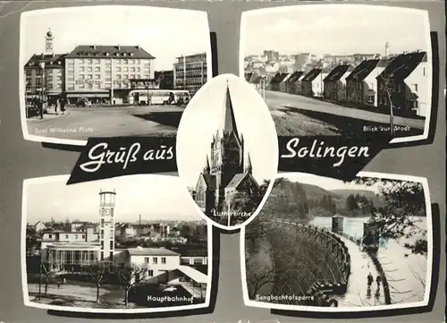 Solingen Graf Wilhelmsplatz Bahnhof Sengbachtalsperre x