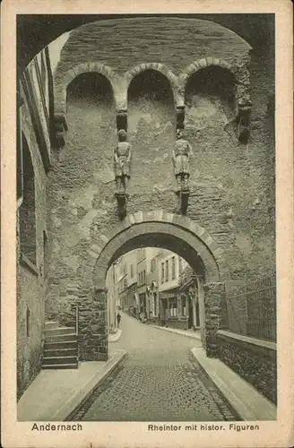 Andernach Rheintor historische Figuren *