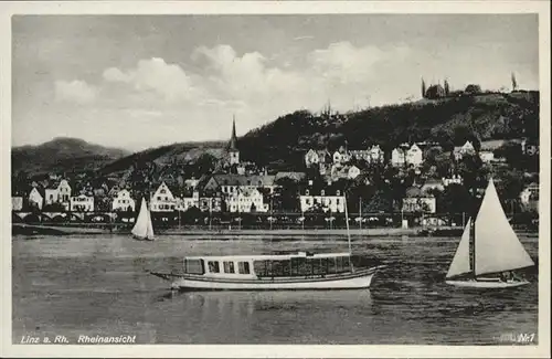 Linz Rhein Rhein Segelschiffe *