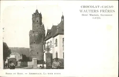 Andernach Runder Turm Schokoladenwerbung *