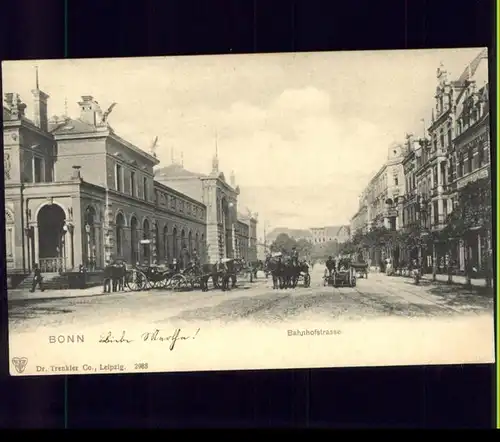 Bonn Rhein Bonn Bahnhofstrasse Kutschen * / Bonn /Bonn Stadtkreis