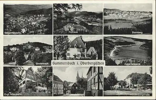 Gummersbach Grotenbach Altersheim Aggertalsperre Steinberg Hindenburgstrasse Schoeppenstuhl x