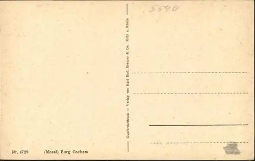 Cochem Burg Mosel *