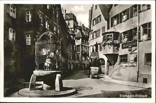 Stuttgart Hans im Glueck Brunnen x