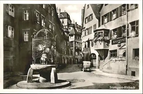 Stuttgart Hans im Glueck Brunnen *