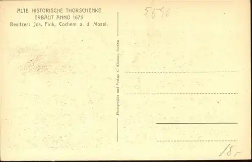 Cochem Torschaenke *