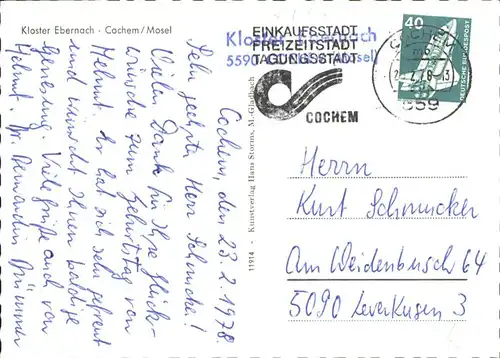 Cochem Kloster Ebernach x