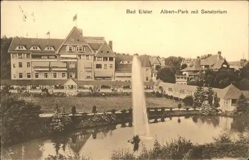 wb17407 Bad Elster Vogtland Bad Elster Albertpark Sanatorium x Kategorie. Bad Elster Alte Ansichtskarten