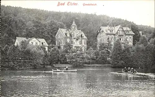 wb17411 Bad Elster Vogtland Bad Elster Gondelteich x Kategorie. Bad Elster Alte Ansichtskarten