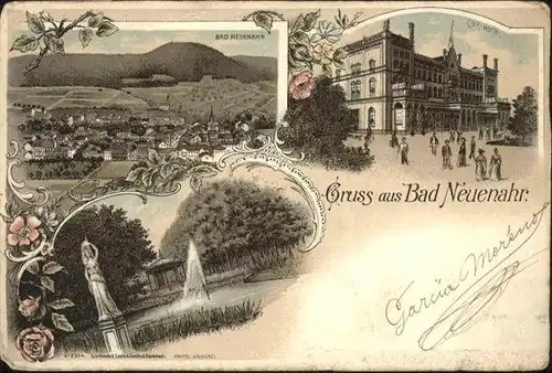 wb18871 Bad Neuenahr-Ahrweiler Bad Neuenahr Hotel Springbrunnen x Kategorie. Bad Neuenahr-Ahrweiler Alte Ansichtskarten