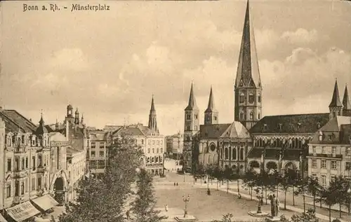 Bonn Rhein Muensterplatz / Bonn /Bonn Stadtkreis