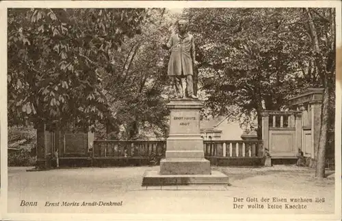 Bonn Rhein Ernst Moritz Arndt Denkmal / Bonn /Bonn Stadtkreis