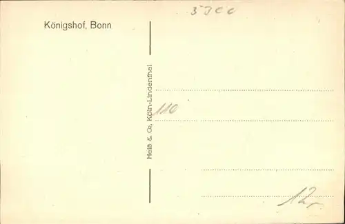 Bonn Rhein Koenigshof / Bonn /Bonn Stadtkreis