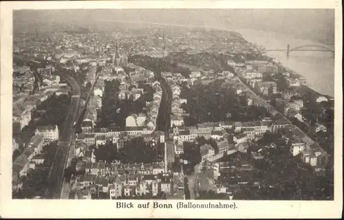 Bonn Rhein Ballonaufnahme Bruecke / Bonn /Bonn Stadtkreis