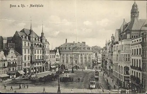 Bonn Rhein Marktplatz Strassenbahn  / Bonn /Bonn Stadtkreis