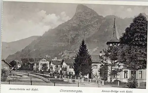 Oberammergau Oberammergau Ammerbruecke ungelaufen ca. 1920 / Oberammergau /Garmisch-Partenkirchen LKR
