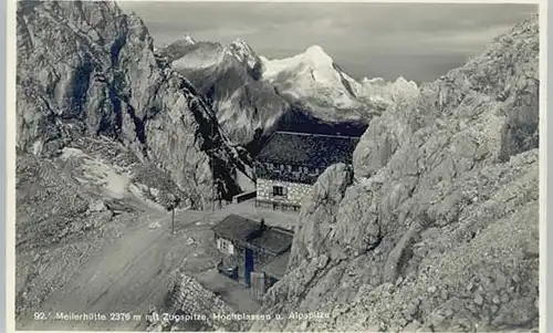 Bad Toelz [Stempelabschlag] Meilerhuette Zugspitze x 1934