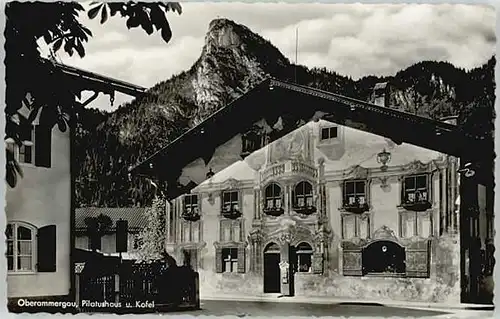 Oberammergau Oberammergau Pilatushaus ungelaufen ca. 1955 / Oberammergau /Garmisch-Partenkirchen LKR