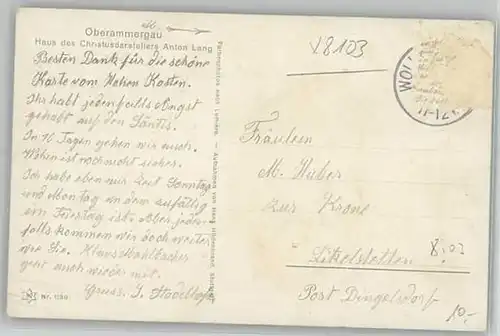 Oberammergau  x 1920