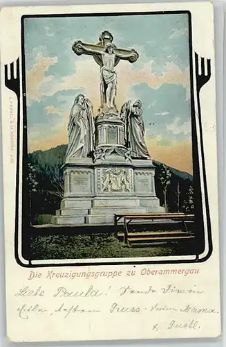 Oberammergau Kreuzigungsgruppe x 1900