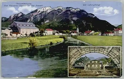 Oberammergau Oberammergau Passionstheater ungelaufen ca. 1920 / Oberammergau /Garmisch-Partenkirchen LKR