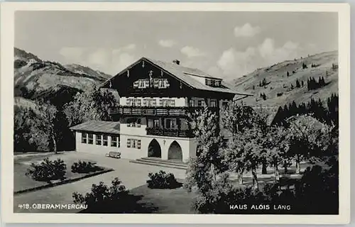 Oberammergau Oberammergau Haus Alois Lang ungelaufen ca. 1955 / Oberammergau /Garmisch-Partenkirchen LKR