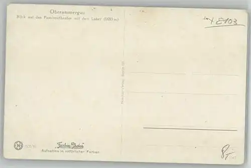 Oberammergau Oberammergau  ungelaufen ca. 1920 / Oberammergau /Garmisch-Partenkirchen LKR