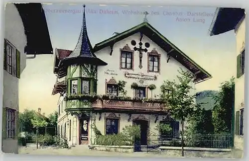 Oberammergau Oberammergau Villa Daheim ungelaufen ca. 1920 / Oberammergau /Garmisch-Partenkirchen LKR