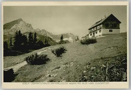 Garmisch-Partenkirchen Garmisch-Partenkirchen Kreuzeck Zugspitze ungelaufen ca. 1920 / Garmisch-Partenkirchen /Garmisch-Partenkirchen LKR