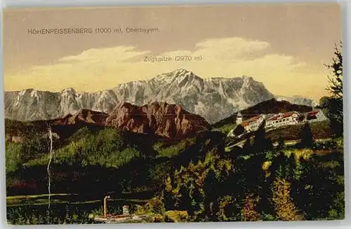 Garmisch-Partenkirchen Zugspitze hohenpeissenberg x 1925