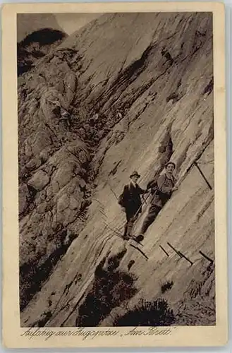 Garmisch-Partenkirchen Garmisch-Partenkirchen Aufstieg Zugspitze ungelaufen ca. 1930 / Garmisch-Partenkirchen /Garmisch-Partenkirchen LKR