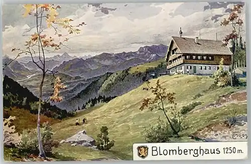 Bad Toelz Blombergerhaus Kuenstlerkarte x 1920
