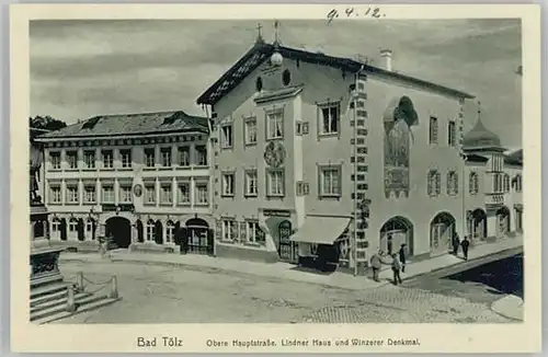 Bad Toelz Hauptstrasse Lindner Haus o 1912