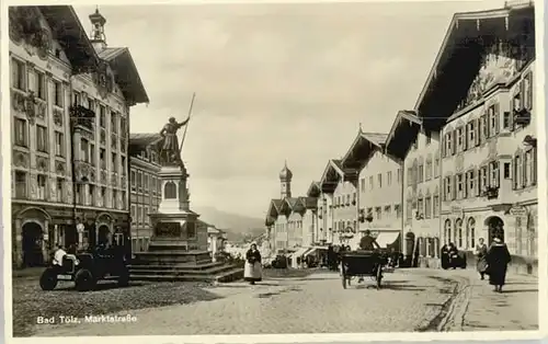 Bad Toelz Bad Toelz Marktstrasse ungelaufen ca. 1930 / Bad Toelz /Bad Toelz-Wolfratshausen LKR