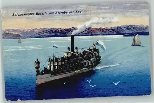 Starnberg Salondampfer Bavaria x 1920