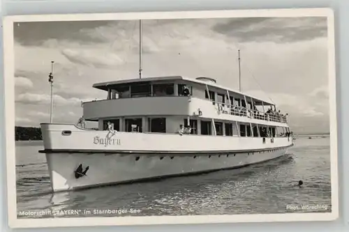 Starnberg Mptorschiff Bayern x 1951