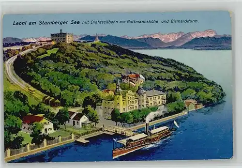Starnberg Rottmannshoehe Bismarckturm Feldpost  x 1915