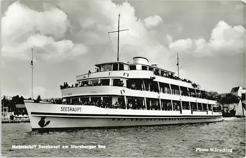 Starnberg See Motorschiff Seeshaupt x 1955