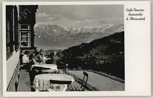 Oberaudorf Oberaudorf Cafe Hummelei ungelaufen ca. 1955 / Oberaudorf /Rosenheim LKR